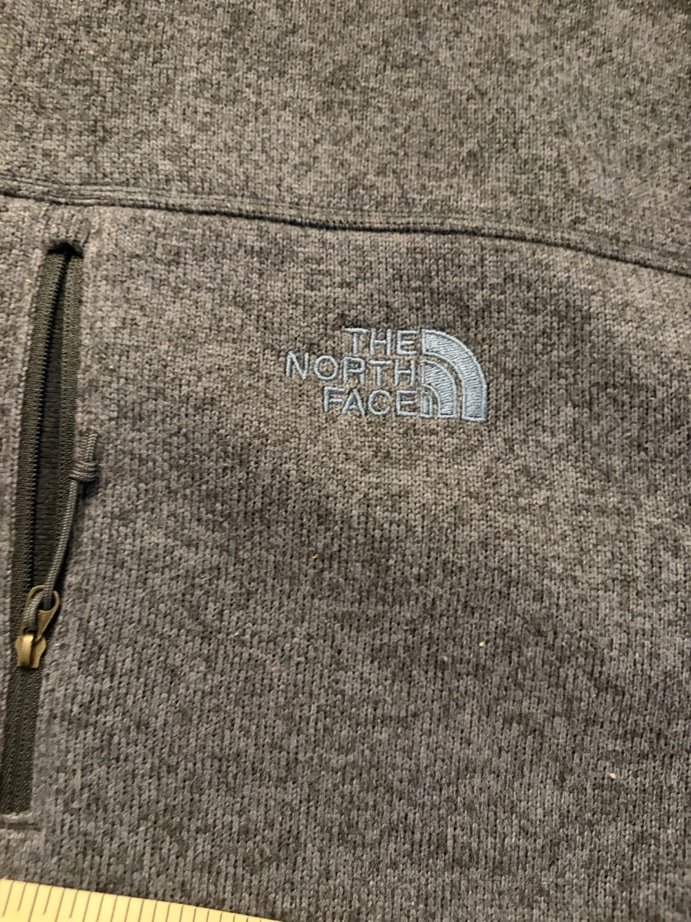 The North Face Men's Navy Blue Fleece quarter-Zip Pullover size xxl